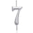 Number Candle - Silver