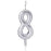 Number Candle - Silver