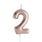 Number Candle - Rose Gold