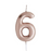 Number Candle - Rose Gold