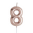 Number Candle - Rose Gold