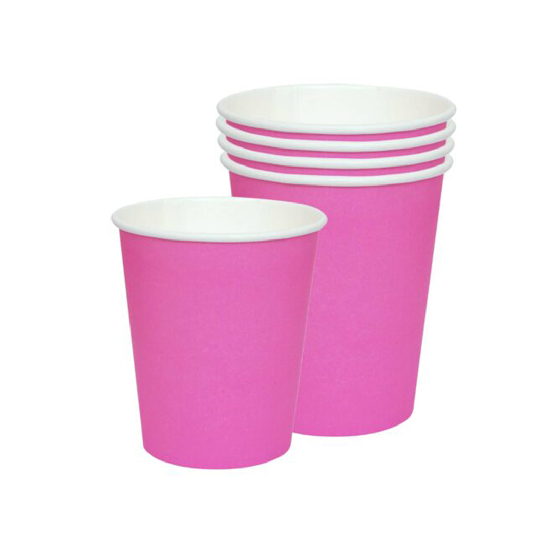 6-Pieces Paper Cups – Pink