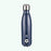 Personalised Football Navy Metal Insulated Drinks Bottle