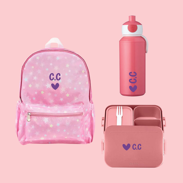 Tiffin Box School Bag And Bottle Personalised Water Bottle With