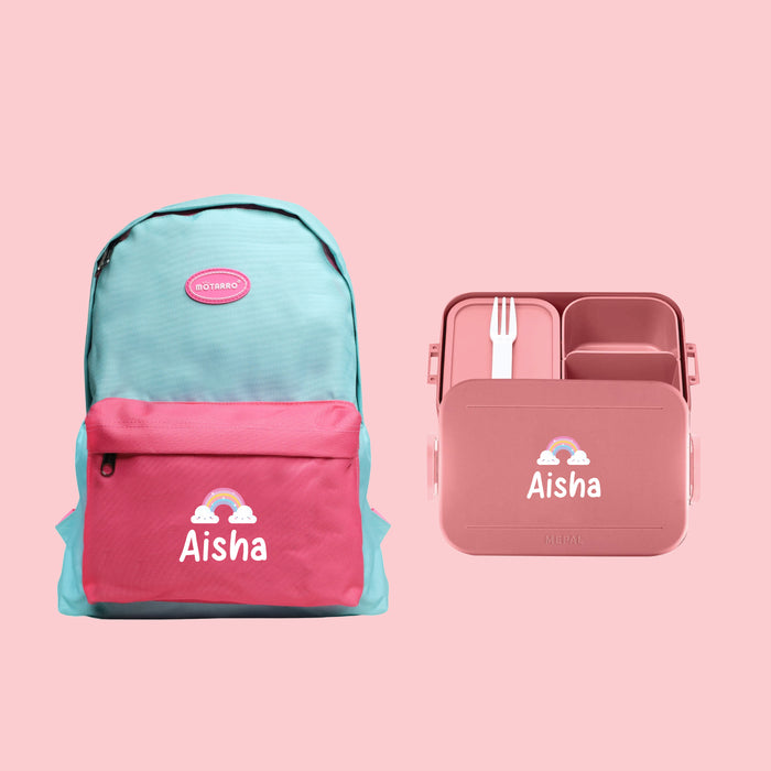 Small Back To School Bundle Personalised Lunch Box With