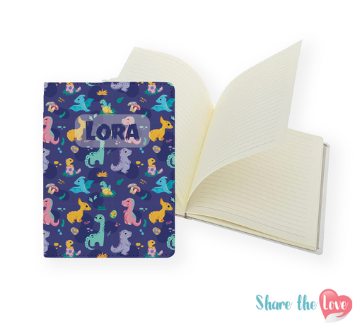 Dyno-Mite Doodles | Violet - Personalised Notebook