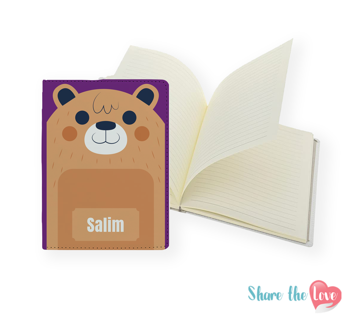 Beary Notes - Personalised Notebook