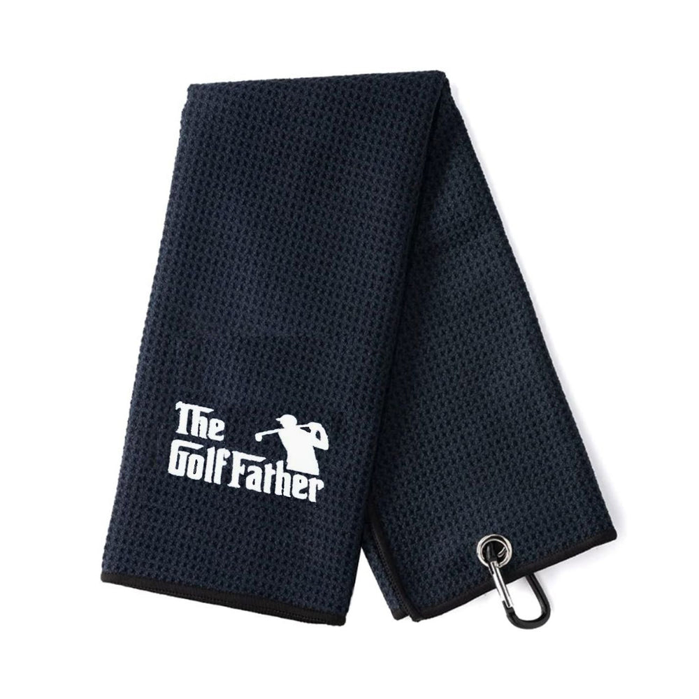 Best Dad By A Long Shot - Embroidered Golf Towel(Black)