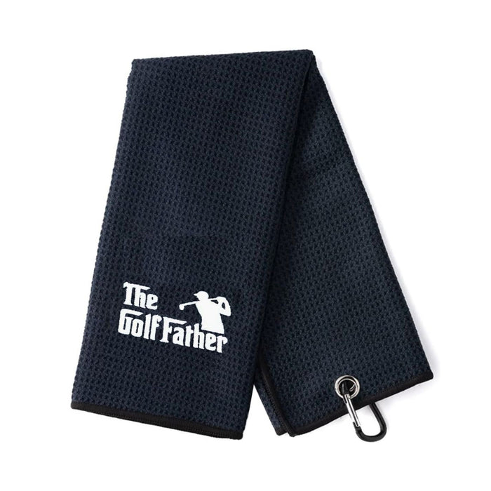 Best Dad By A Long Shot - Embroidered Golf Towel(Black)