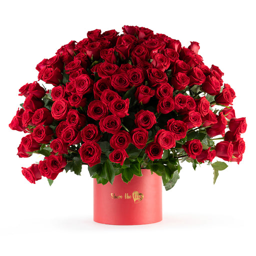 Scarlet Majesty - Deluxe Flower Box