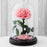 Eternal Pink Rose in a Glass Dome | Large Rose