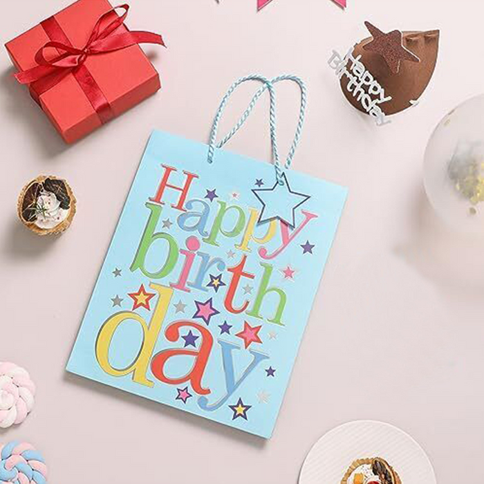Gift Bag - LARGE | Blue Stars