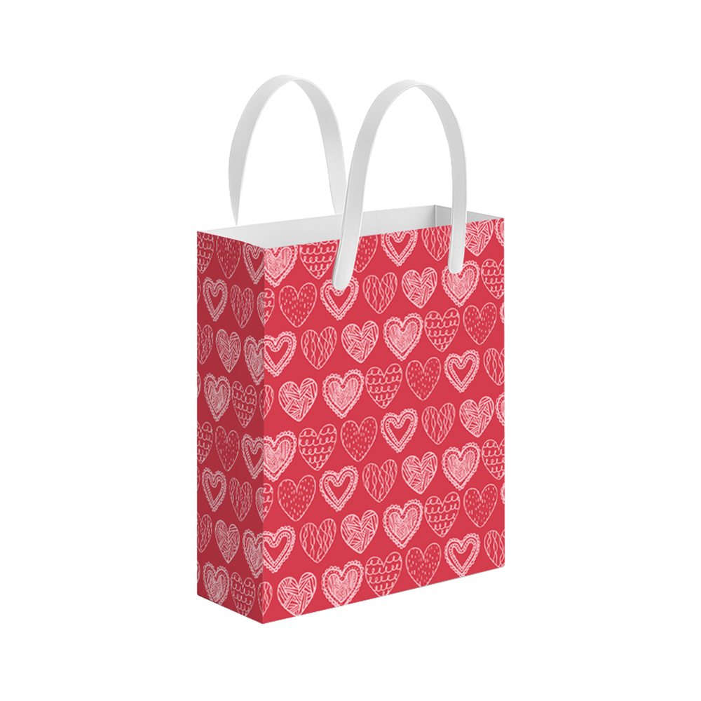 Love Hearts Red Gift Bag, Large