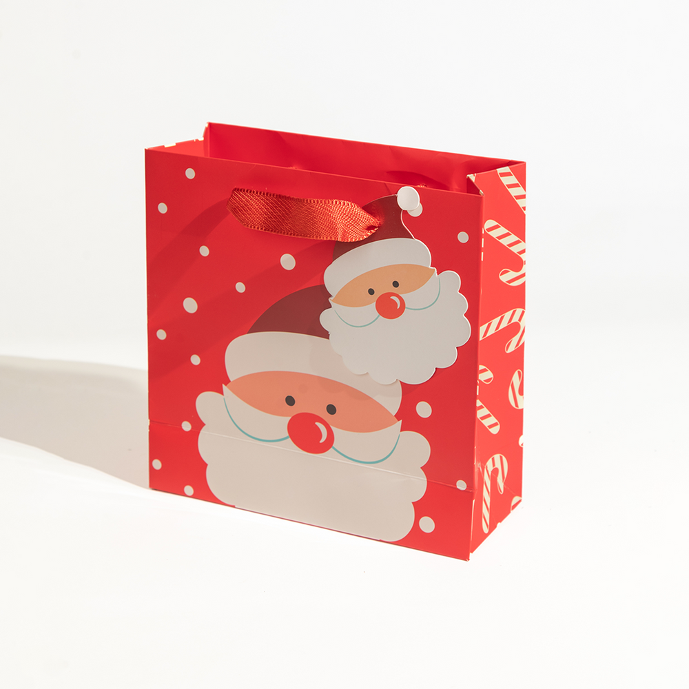 Happy Santa, Christmas Gift Bag, Medium Size