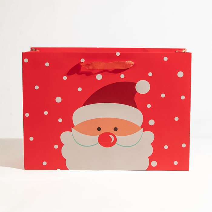 Happy Santa, Christmas Gift Bag, Extra Large