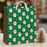 Santa, Christmas Gift Bag, Green, Medium