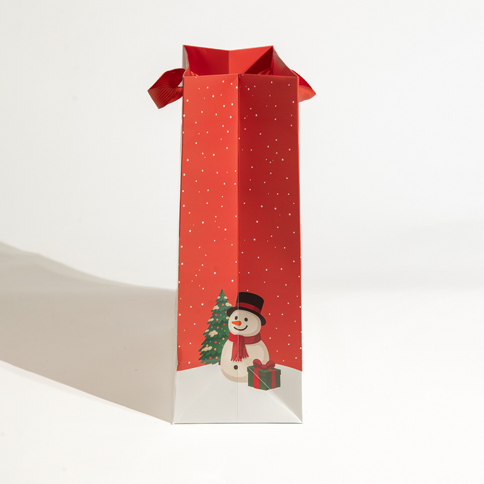 Ho Ho Ho, UAE Theme, Christmas Gift Bag, Red, Large