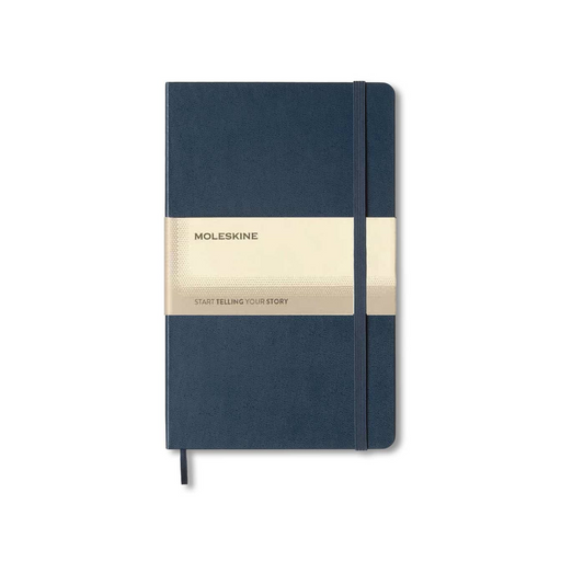 Moleskine Classic Large Ruled Hard Cover Notebook - Sapphire Blue