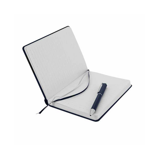 TOMAR - SANTHOME Set Of PU Thermo Notebook And Pen - Blue