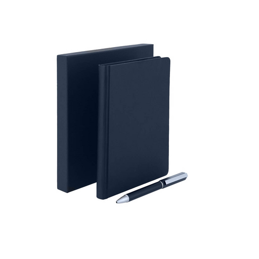 TOMAR - SANTHOME Set Of PU Thermo Notebook And Pen - Blue