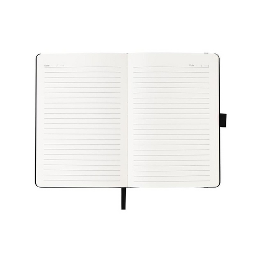 JURSI - Giftology A5 PU Notebook with Pen Loop - Black