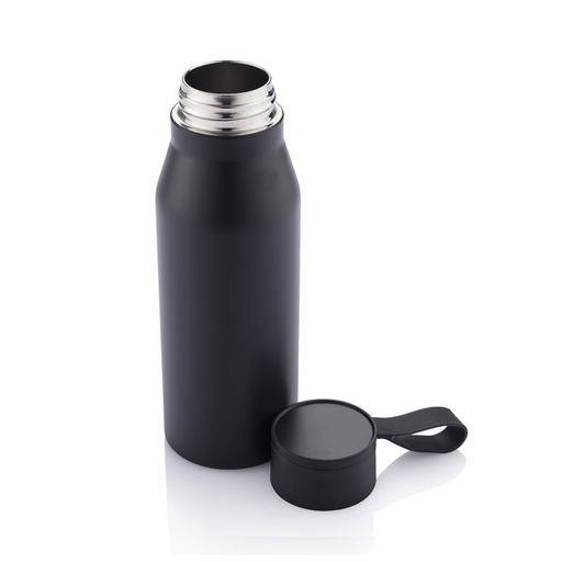 R-NEBRA - CHANGE Collection Recycled Stainless Steel Vacuum Bottle - Black
