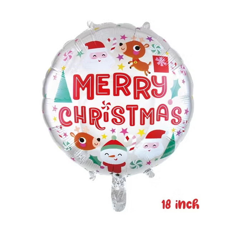 18-Inch Merry Christmas Foil Balloon – Festive Holiday Decoration for Parties & Celebrations