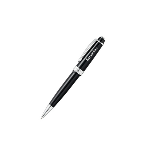 Personalised Cross Bailey Light™ Polished Black Resin with Polished Chrome Appointments Ballpoint Pen