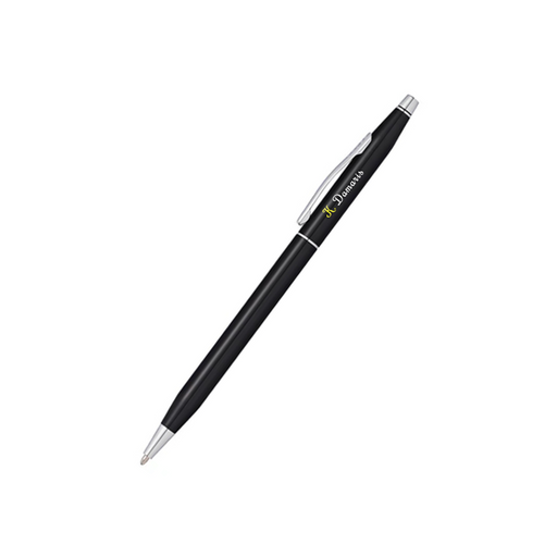 Personalised Cross Classic Century® Black Lacquer with Polished Chrome Appointments Ballpoint Pen