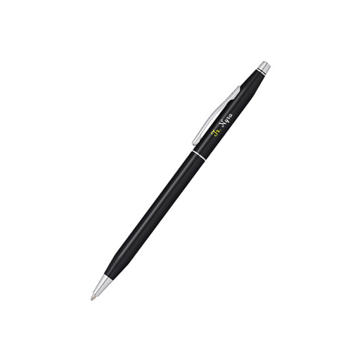 Personalised Cross Classic Century® Black Lacquer with Polished Chrome Appointments Ballpoint Pen