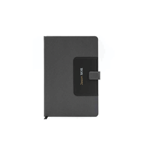 Personalised MANEZ - Santhome A5 Notebook with Phone Stand and Pen Holder