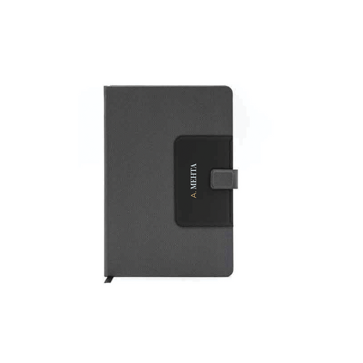 Personalised MANEZ - Santhome A5 Notebook with Phone Stand and Pen Holder