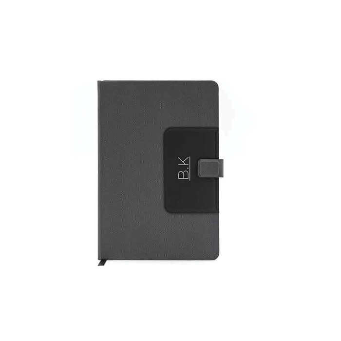 Personalised MANEZ - Santhome A5 Notebook with Phone Stand and Pen Holder