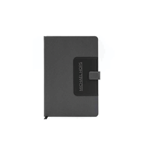 Personalised MANEZ - Santhome A5 Notebook with Phone Stand and Pen Holder