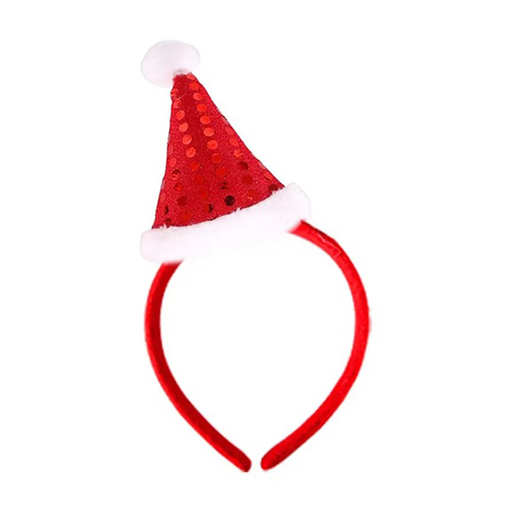 Santa Hat Headband, Red