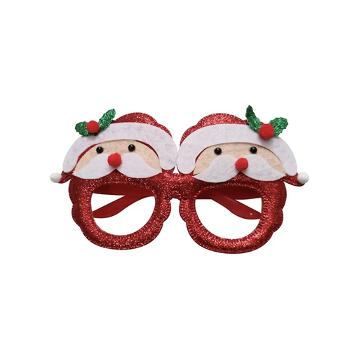Festive Santa Eyeglass, Red