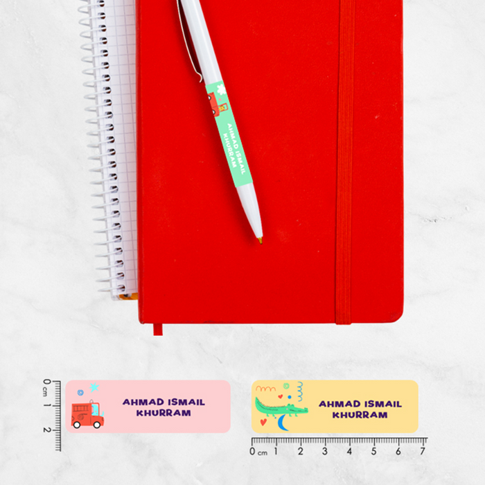 Wild Buddies Name Labels – Animal-Themed Stickers for School