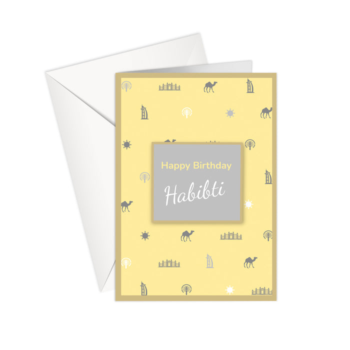 HAPPY BIRTHDAY HABIBTI | Yellow