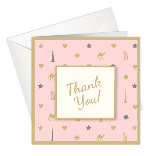 Thank You | Pink Greeting Card