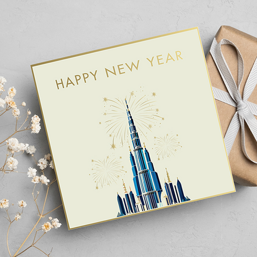 Happy New Year Greeting Card