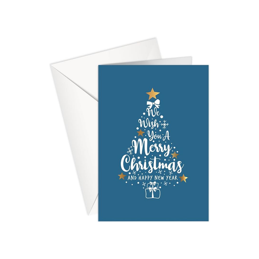 We Wish you A Merry Christmas And Happy New Year | Christmas Greeting Card - Beautiful Festive Greeting for the Holiday Season