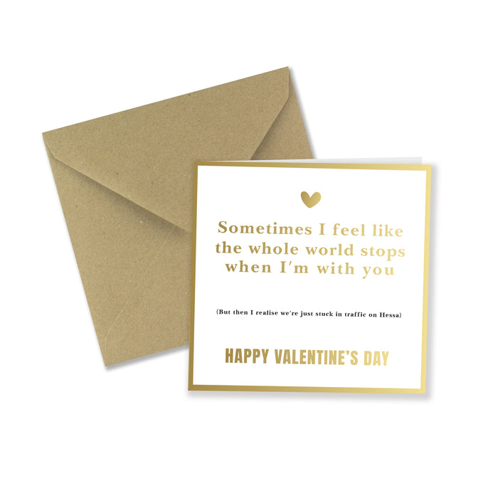 Traffic Jam - Funny Valentine's Card