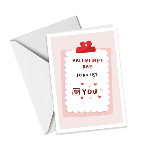 Valentine's Day To Do List - Valentine's Day Card