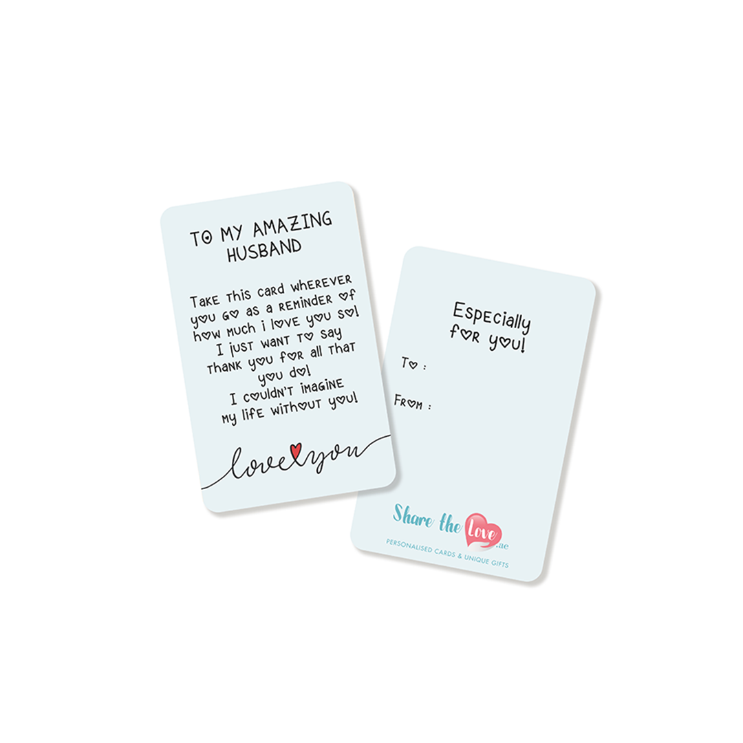 To My Amazing Husband , Affection Card