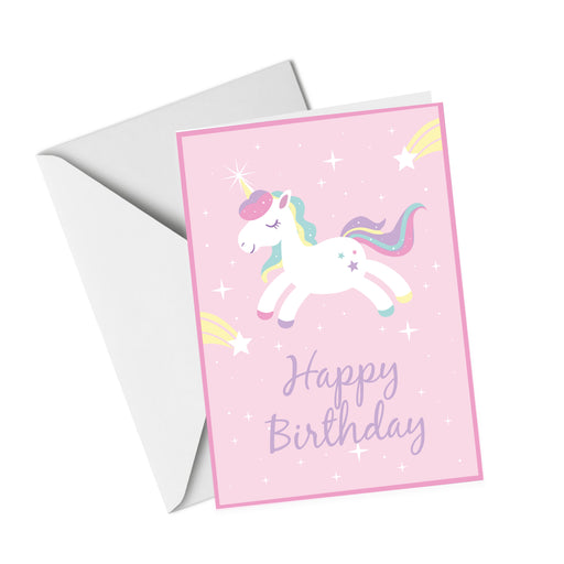 Happy Birthday, Unicorn - Birthday UV Greeting Card