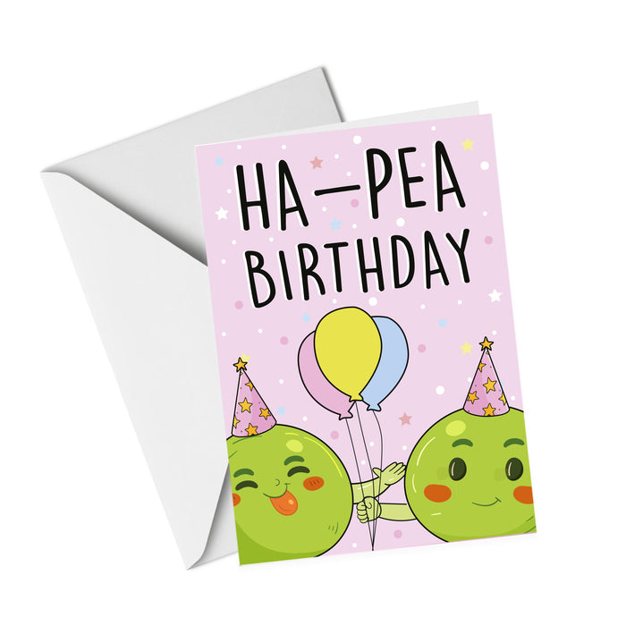 HA-PEA Birthday Greeting Card - UV Card