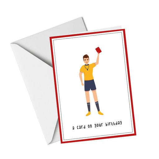 A Card On Your Birthday, Football - Birthday Greeting Card
