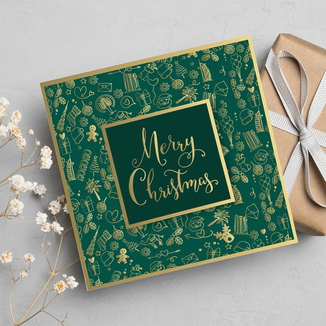 Merry Christmas Card | Green