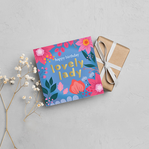 Happy Birthday Lovely Lady, Greeting Card