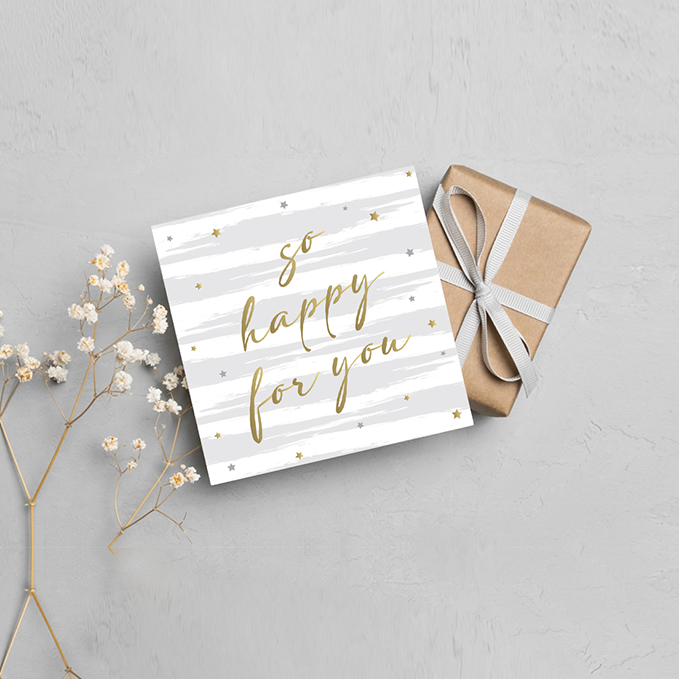 So hapy for you, Greeting Card